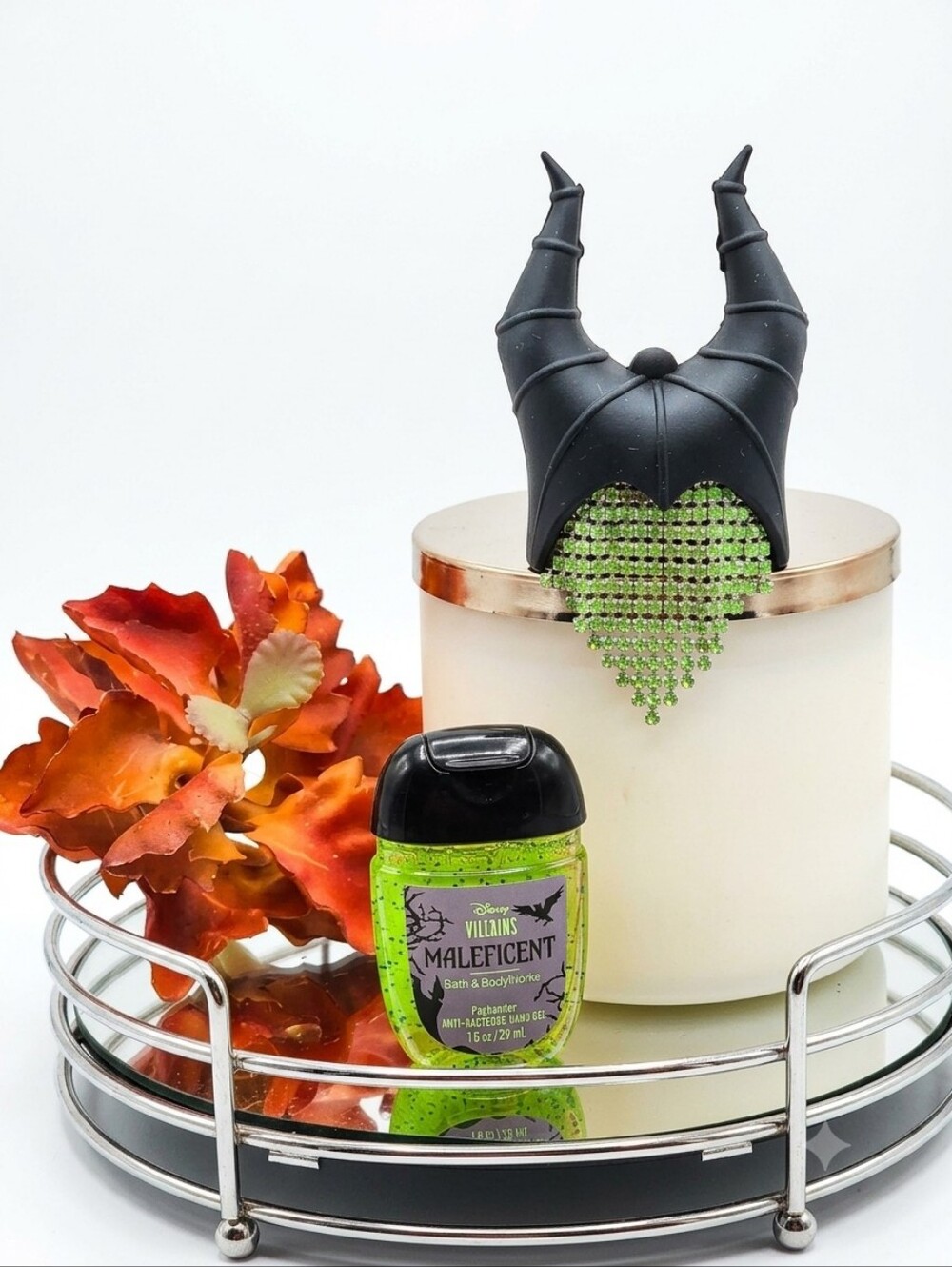 DISNEY Villains Maleficent Pocketbac Holder Hand Sanitizer Bag Charm